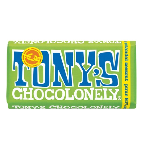 Tony&apos;s Chocolonely - Zartbitterschokolade Mandel Meersalz -180g