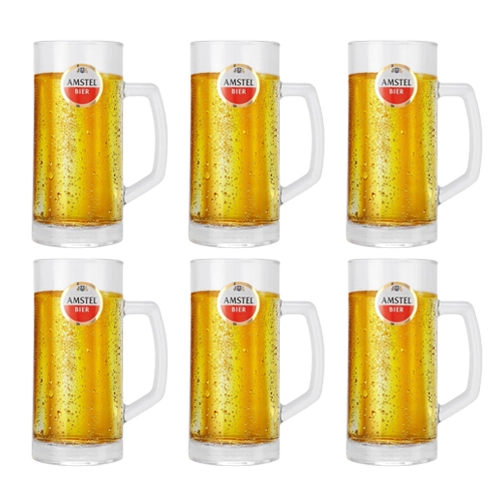 Amstel - Bierkrug 500ml - 6 stück