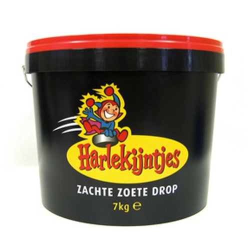 Harlekijntjes - Weichem, Süßem Lakritz - Eimer 7 Kilo
