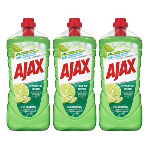 Ajax - Allzweckreiniger Zitrone - 3x 1,25ltr