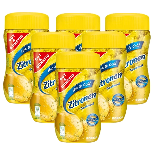 Gut & Günstig - Zitronen Teegetränk - 6x 400g