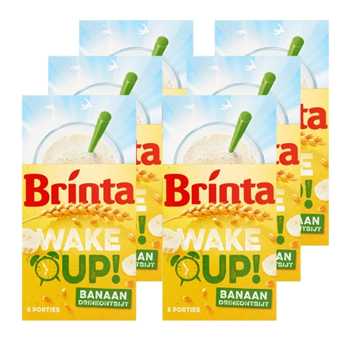 Brinta - Wake up! Banane Frühstück Getränk - 6x (5x 22g)
