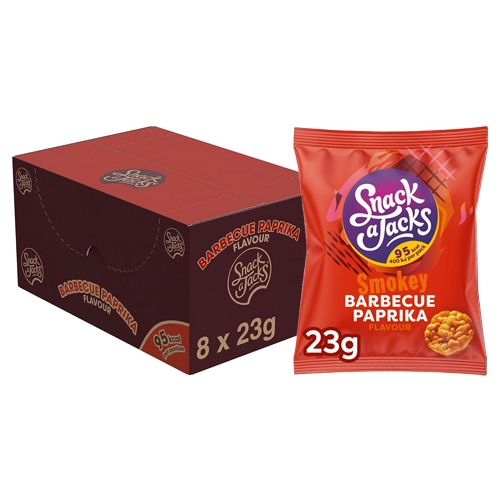 Snack a Jacks - Reiswaffeln Barbecue Paprika - 8x 23g