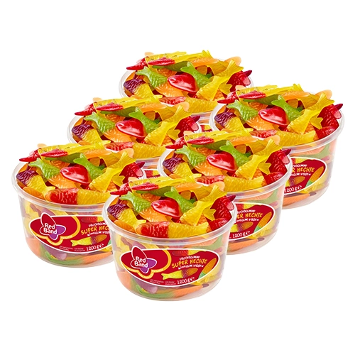 Red Band - Fruchtgummi Super Hechte - 6x 100er