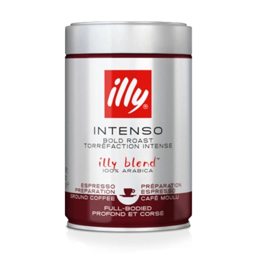 Illy - Espresso Intenso Gemahlener Kaffee - 12x 250g