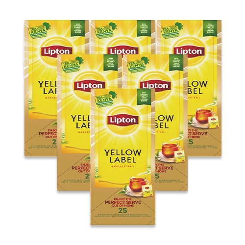 Lipton - Feel Good Selection Schwarzer Tee Yellow Label - 6x 25 Teebeutel