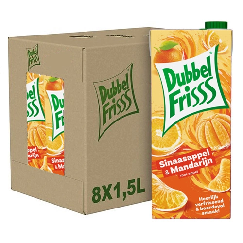 Dubbelfrisss - Orange & Mandarine - 8x 1,5ltr