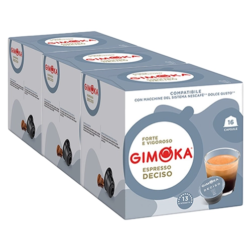 Gimoka - Espresso Deciso - 3x 16 Kapseln