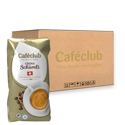 Caféclub - Crema Schümli Bohnen - 8x 1kg