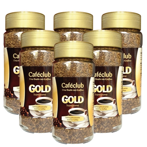 Caféclub - Gold Löslicher Kaffee - 6x 200g