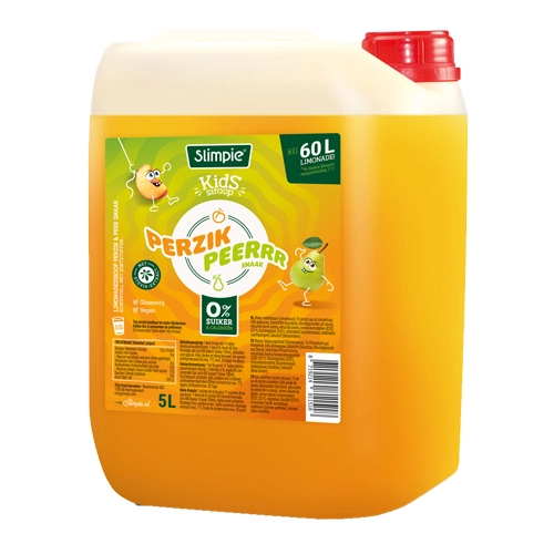 Slimpie - Pfirsich Birne Kids Limonaden-Sirup - 5 ltr