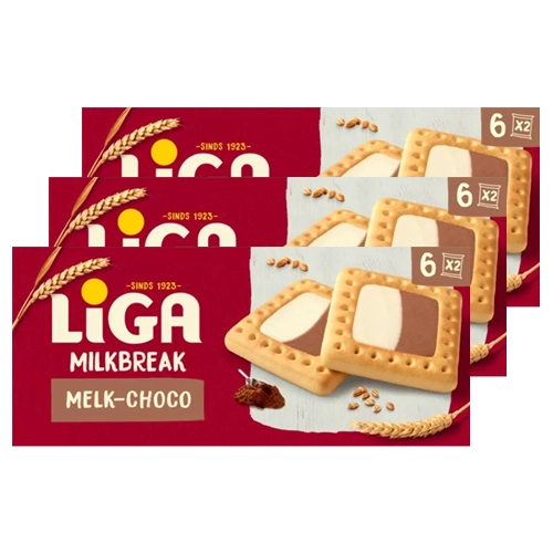 Liga - Milkbreak Duo Milch Schoko - 3x 245g