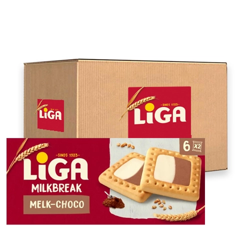 Liga - Milkbreak Duo Milch Schoko - 12x 245g
