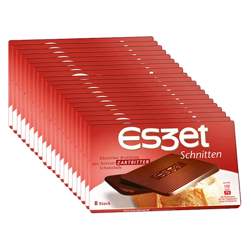 Eszet - Schnitten Zartbitter - 20x 75g