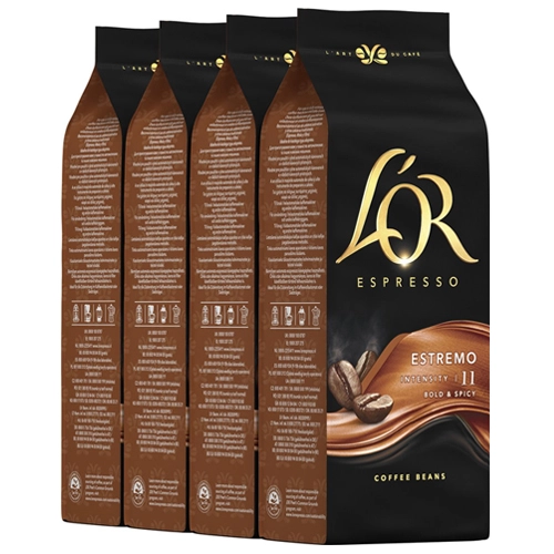 L&apos;OR - Espresso Estremo Bohnen - 4x 500g