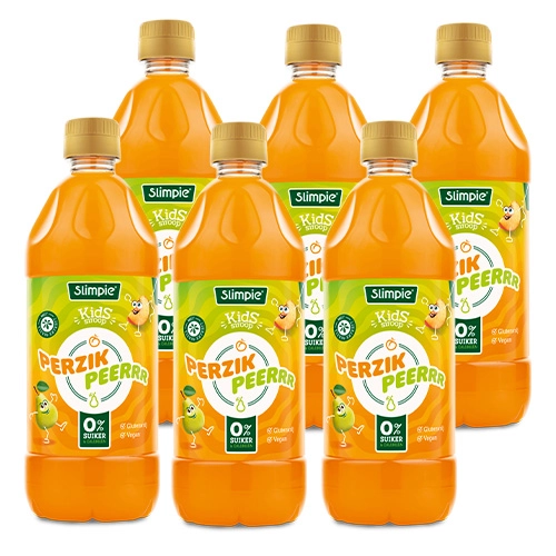 Slimpie - Pfirsich Birne Kids Limonaden-Sirup - 6x 580ml