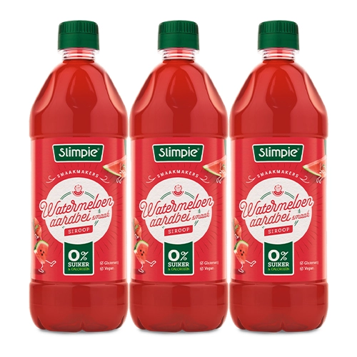 Slimpie - Wassermelonen Erdbeer Limonaden-Sirup - 3x 650ml