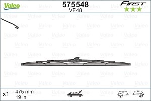 VALEO Scheibenwischer 575548 Wischblatt,Wischerblätter VW,AUDI,OPEL,Golf IV Schrägheck (1J1),GOLF III (1H1),Golf IV Variant (1J5),Lupo (6X1, 6E1)