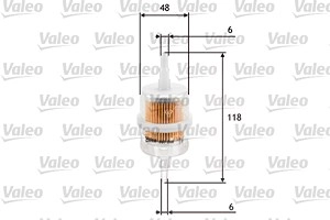 VALEO Kraftstofffilter 587005 Leitungsfilter,Spritfilter OPEL,FORD,RENAULT,Kadett E CC (T85),MANTA B (58_, 59_),KADETT C Coupe