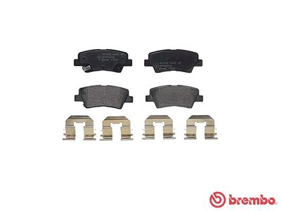 BREMBO Bremsbelagsatz P 30 067 Bremsbeläge,Bremsklötze HYUNDAI,KIA,SSANGYONG,Tucson (TL, TLE),i40 CW (VF),i30 (GD),i30 CW (GD),i20 Schrägheck (GB, IB)