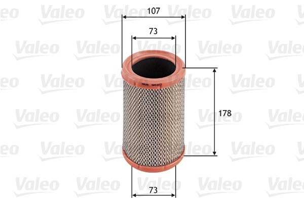 VALEO Luftfilter 585613 Motorluftfilter,Filter für Luft RENAULT,NISSAN,TWINGO I (C06_),CLIO II (BB0/1/2_, CB0/1/2_),TWINGO II (CN0_),KANGOO (KC0/1_)