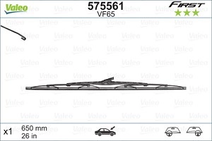 VALEO Scheibenwischer 575561 Wischblatt,Wischerblätter MERCEDES-BENZ,FORD,RENAULT,A-Klasse (W168),VANEO (414),TRANSIT MK-7 Kasten,TRANSIT MK-7 Bus