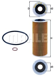 MAHLE ORIGINAL Ölfilter OX 368D1 Motorölfilter,Filter für Öl BMW,FIAT,ALFA ROMEO,3 Touring (E91),3 Limousine (E46),3 Limousine (E90),5 Limousine (E60)