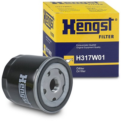 HENGST FILTER Ölfilter H317W01 Motorölfilter,Filter für Öl VW,AUDI,OPEL,Golf VII Schrägheck (5G1, BQ1, BE1, BE2),Polo Schrägheck (6R1, 6C1)