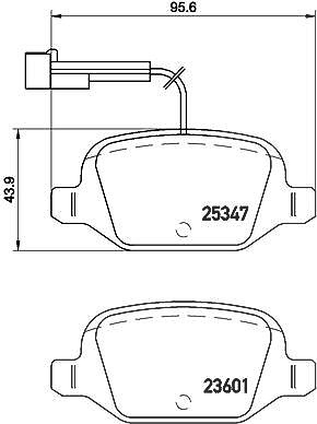 BREMBO Bremsbelagsatz P 23 146 Bremsbeläge,Bremsklötze FIAT,ABARTH,500 (312),500 C (312),500 / 595 / 695 Schrägheck (312_)