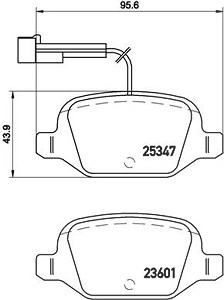 BREMBO Bremsbelagsatz P 23 146 Bremsbeläge,Bremsklötze FIAT,ABARTH,500 (312),500 C (312),500 / 595 / 695 Schrägheck (312_)