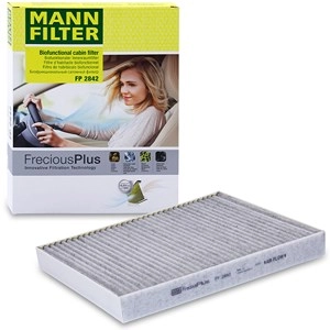 MANN-FILTER Innenraumfilter FP 2842 Filter, Innenraumluft,Pollenfilter VW,AUDI,PORSCHE,Transporter V Bus (7HB, 7HJ, 7EB, 7EJ, 7EF, 7EG, 7HF, 7EC)