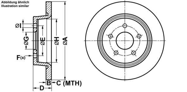 ATE Bremsscheibe 24.0111-0172.1 Bremsscheiben,Scheibenbremsen FORD,Kuga Mk2 (DM2),C-Max II (DXA/CB7, DXA/CEU),Grand C-Max (DXA/CB7, DXA/CEU)