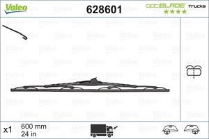 VALEO Scheibenwischer 628601 Wischblatt,Wischerblätter OPEL,RENAULT,NISSAN,Movano Kastenwagen (X70),Movano Bus (X70)