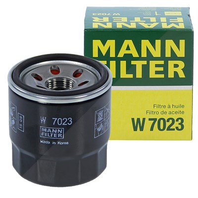 MANN-FILTER Ölfilter W 7023 Motorölfilter,Filter für Öl HYUNDAI,KIA,i10 (PA),i30 (GD),i10 (IA),i30 CW (GD),i30 Schrägheck (PDE, PD, PDEN)