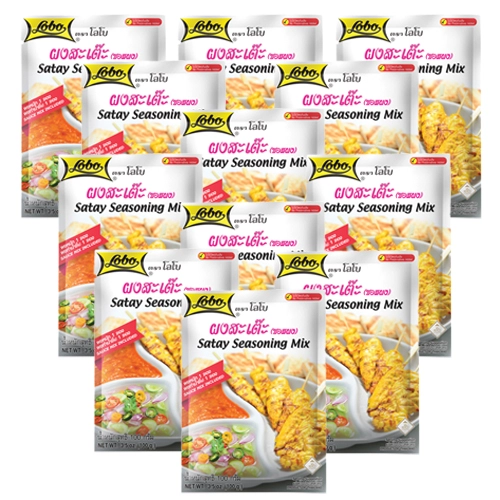 Lobo - Saté-Würzmischung für Marinade und Sauce - 12x 100g