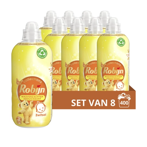 Robijn - Weichspüler Zwitsal (50 Waschladungen) - 8x 1,25 ltr