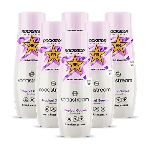 Sodastream - Rockstar Tropical Guava Zero Sirup - 6x 440ml