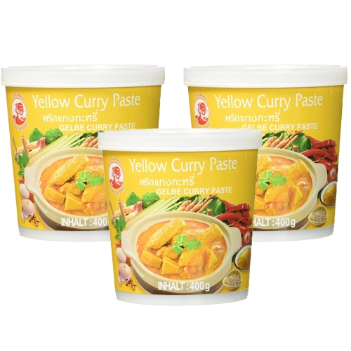 Cock Brand - Gelbe Currypaste - 3x 400g
