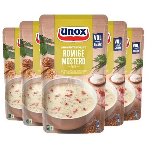 Unox - Cremige Senfsuppe - 5x 570ml