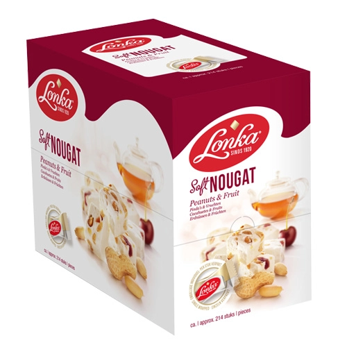 Lonka - Soft Nougat Erdnüssen & Früchten (einzeln verpackt) - 214er