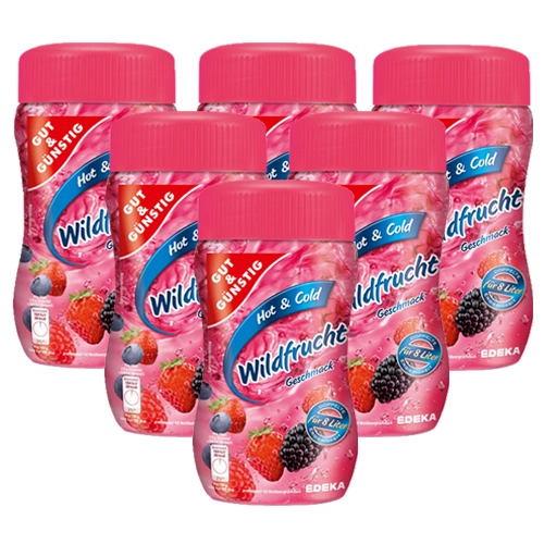 Gut & Günstig - Wildfrucht Teegetränk - 6x 400g