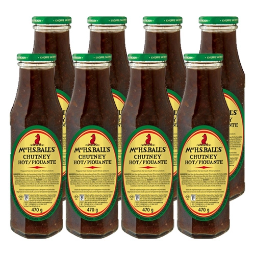 Mrs H.S. Ball&apos;s - Chutney Hot - 8x 470g