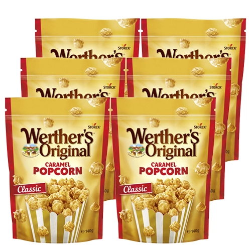 Werther&apos;s Original - Caramel Popcorn Classic - 6x 140g