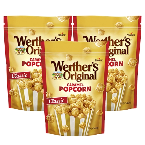 Werther&apos;s Original - Caramel Popcorn Classic - 3x 140g