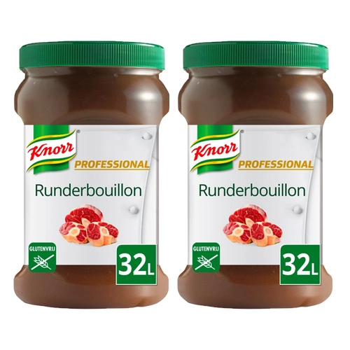Knorr Professional - Rinder Bouillon Geliert (Ergibt 32ltr) - 2x 800g