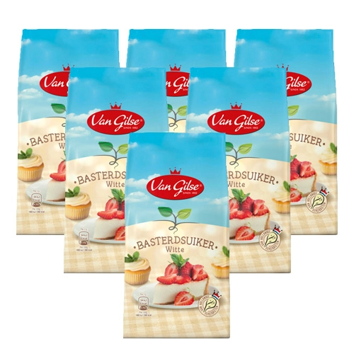 Van Gilse - Weißer Bastard Zucker - 6x 600g