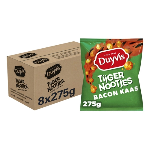 Duyvis - Tiger Nüsse Bacon-Käse - 8x 275g