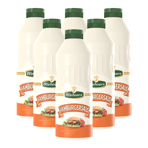 Oliehoorn - Hamburgersauce - 6x 900ml