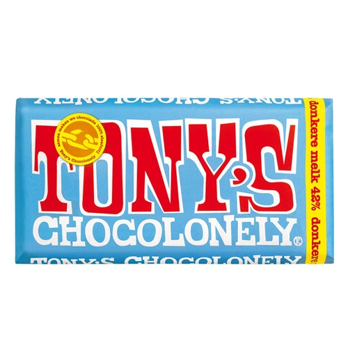 Tony&apos;s Chocolonely - Dunkle Vollmilchschokolade - 180g