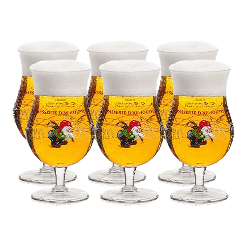 La Chouffe - Bierglas 330ml - 6 Stück